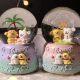 Line Puppy Large Crystal Ball Music Box Factory Direct Sales Bedroom Music Lighting Atmosphere Decoration Ornaments