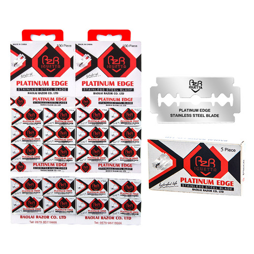 Gifli razor blades stainless steel old-fashioned double-sided blades 50-piece manual razor blades supplied by the manufacturer