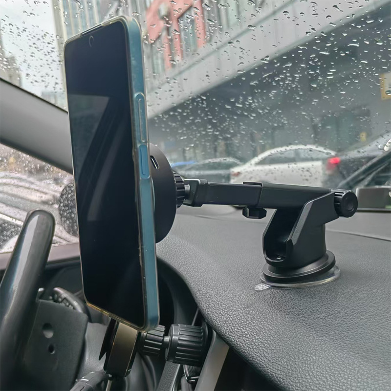 新型車載携帯電話スタンド吹出口カーナビゲーションスタンド吸盤式スマート自動車携帯電話ホルダー|undefined