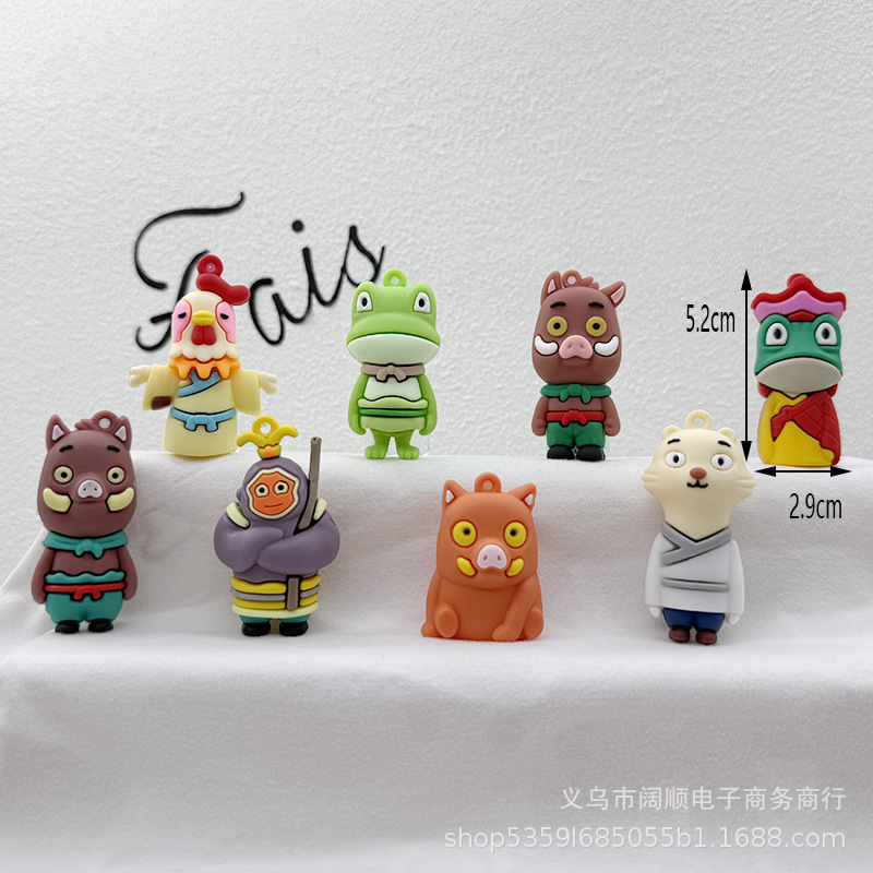 Langlang Mountain Little Monster Keychain Doll Pendant Langlang Mountain Little Monster Blind Box Doll Accessories Douyin Small Pendant