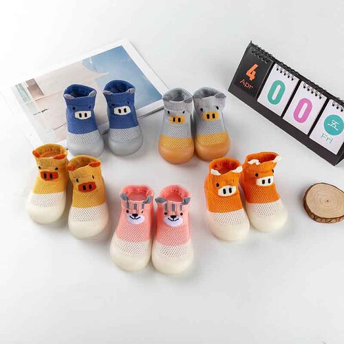 New Summer Mesh Learning Shoes for Children, Summer Socks Shoes for Infants and Toddlers, Soft Sole Floor Shoes, Comfortable and Breathable, Non-Slip