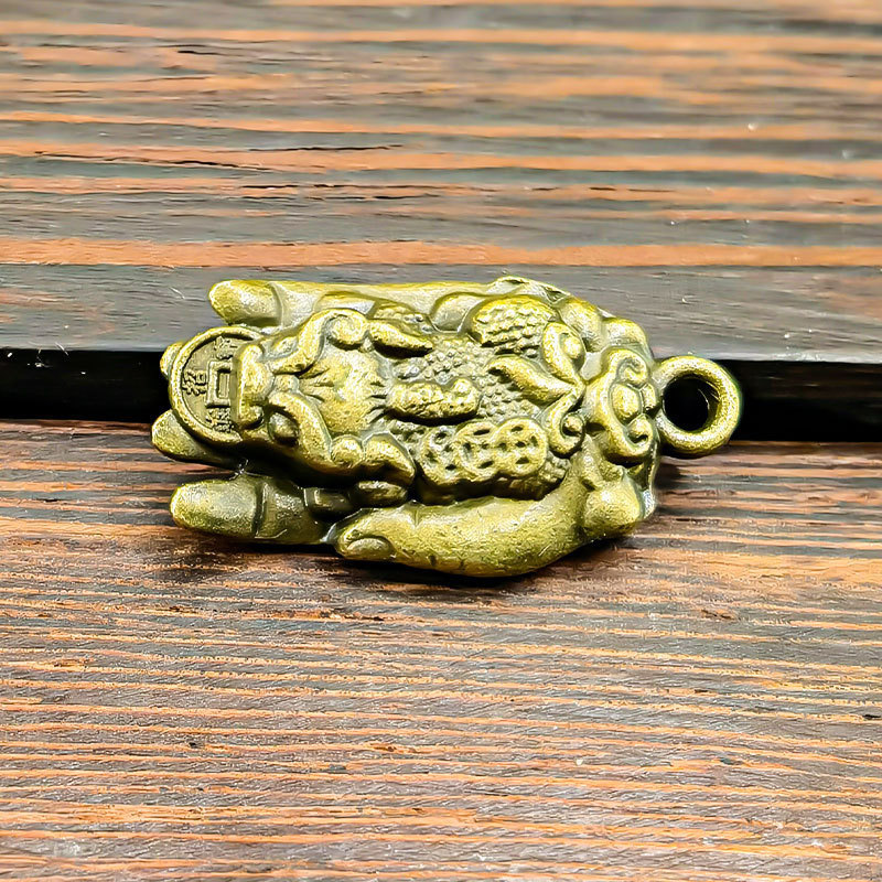 黄铜葫芦招财乌龟好运葫芦日进斗金有福算盘百福缸钥匙扣配件批发|undefined