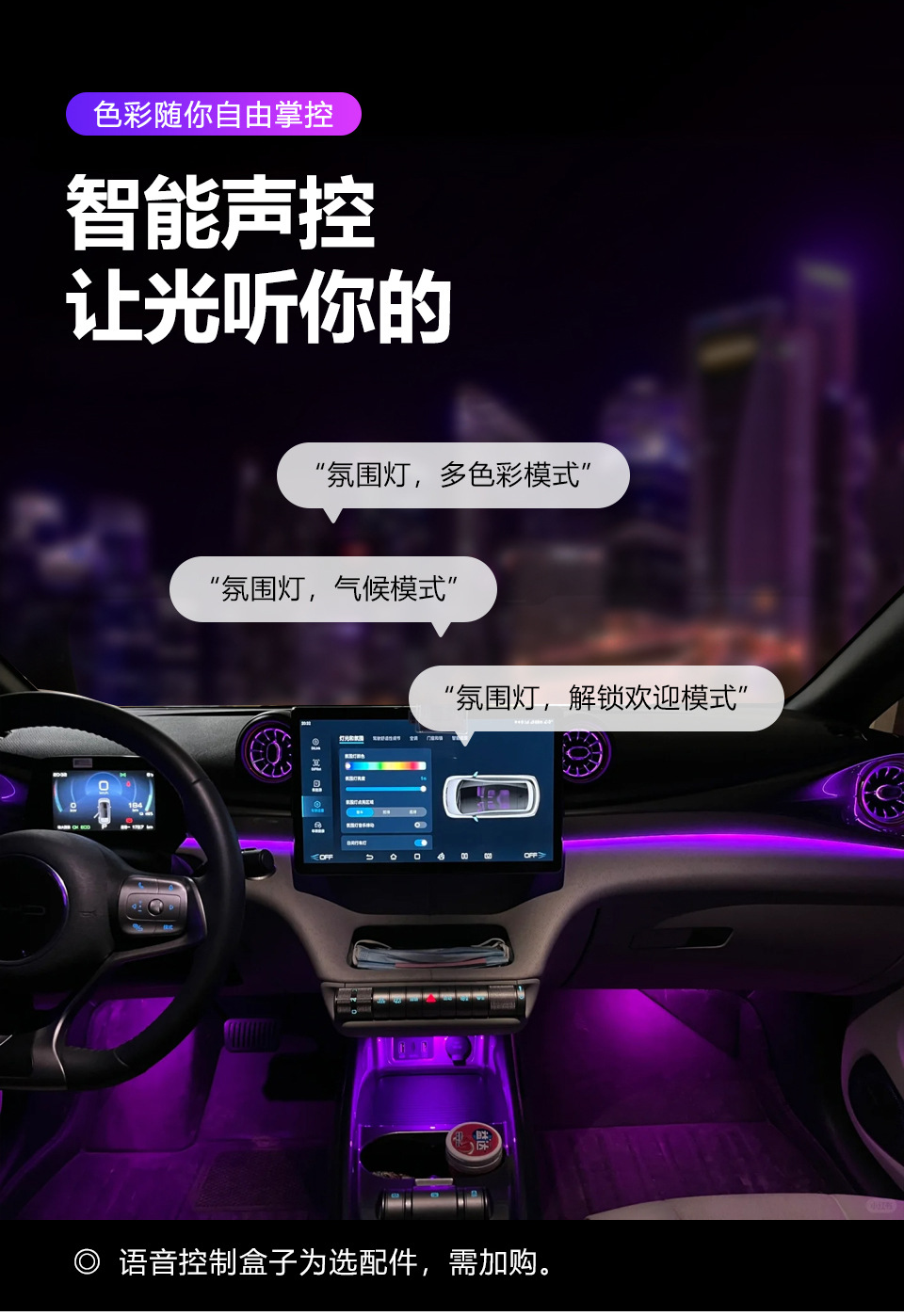 BYD Dolphin Atmosphere Light Glory Edition Atmosphere LED Light Strip Decoration USB Non-destructive Installation Special Interior Supplies
