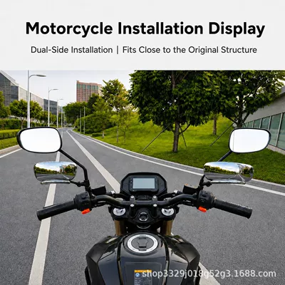 Motorcycle and bicycle wide-angle auxiliary Car mirror