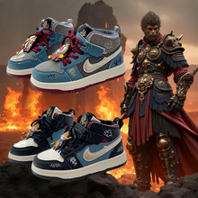 AJ童鞋黑神话悟空联名款2024秋冬男童高帮板鞋潮牌运动鞋女童童趣