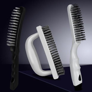 Wire brush cleaning brush for rust removal, decontamination and scale removal industrial household metal brush for barbecue grill cleaning brush galvanized steel wire