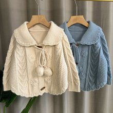 韩国童装女童毛衣秋冬装2025洋气儿童针织衫纯棉线毛线衣开衫外套