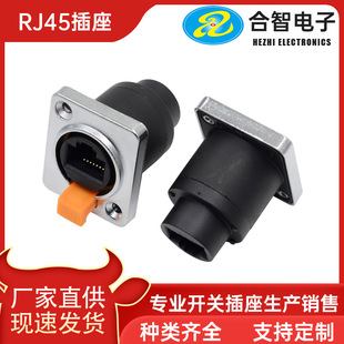 D�Ͱ���ʽRJ45�W�j�ӿں�ɫֱͨ�ӿڳ��^ 8P8C��̫�W��ˮ���ղ��^
