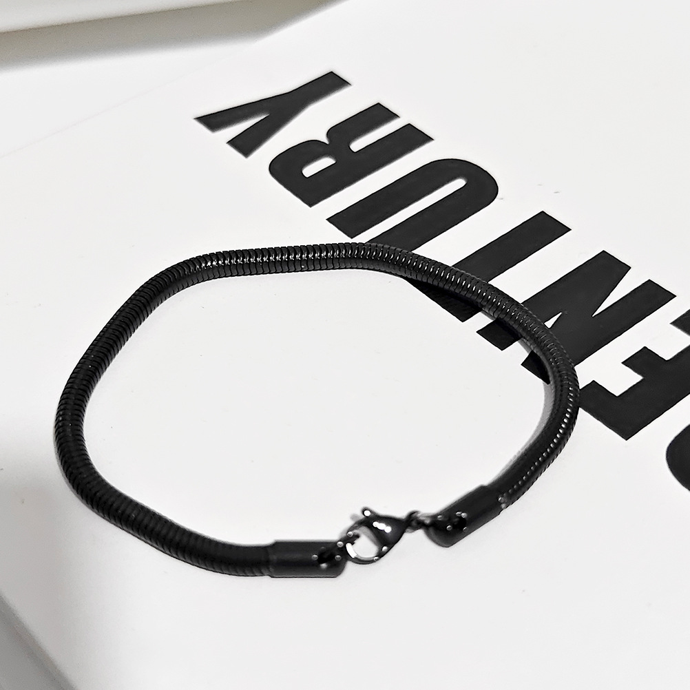 15g Weight Chain Bracelet Classification Titanium Steel Chain Material Twisted Rope Chain, snake chain, figaro chain Chain Type 1 Piece Quantity Daily Occasion Titanium Steel Material Geometric Pattern All Seasons Season Men's Gender Hip-Hop Style Hip-Hop Geometric Titanium Steel Men's Chain Bracelet Men's Chain Bracelets 6