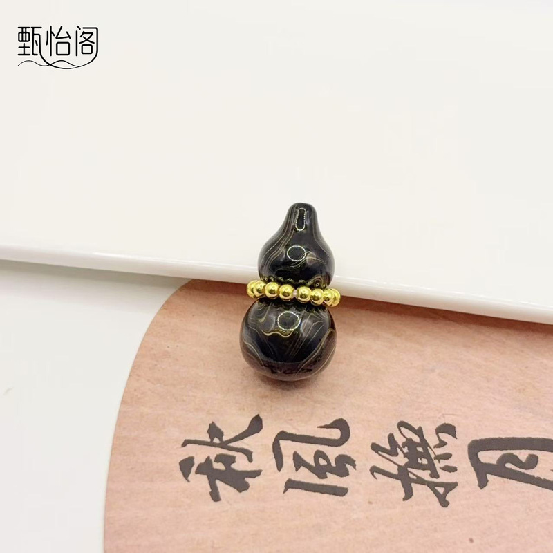 油画大漆葫芦金珠跑环腰线飘漆葫芦吊坠挂饰文玩配饰配件diy饰品|undefined