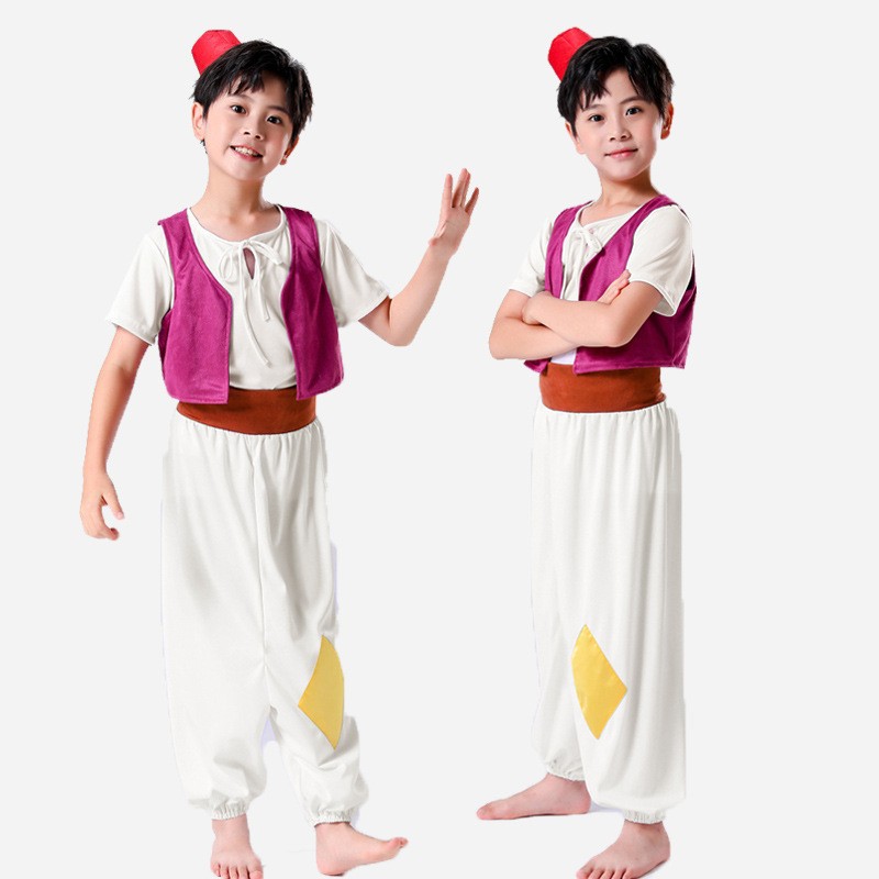 阿拉丁神灯王子一千零一夜cosplay儿童款阿拉丁套装舞台演出服装