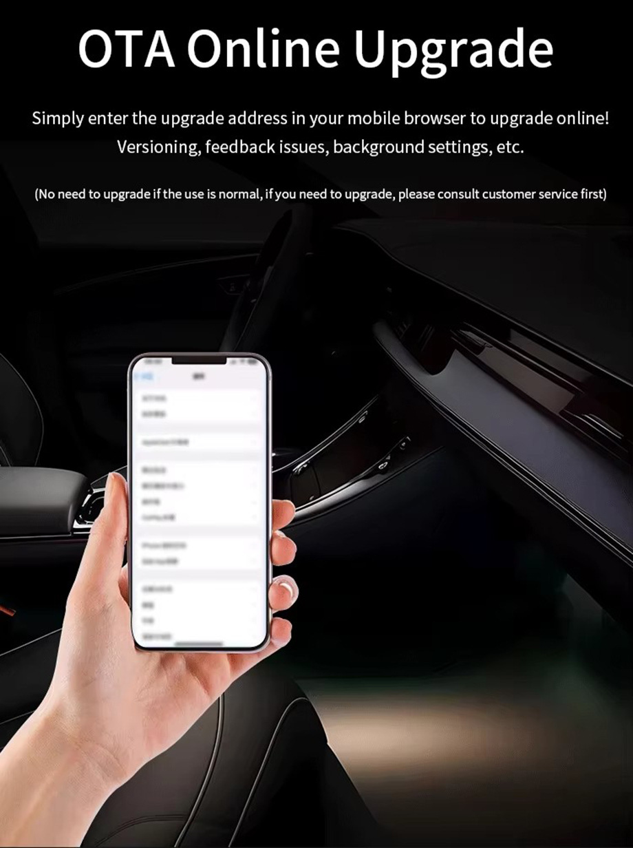 Cross-Border Factory Source Mini Adapter for Apple and Android 2-in-1 Wired to Wireless Carplay Box