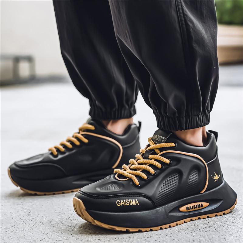 Europa estación zapatos de moda de primavera zapatos deportivos casuales de tamaño grande aumento de suela gruesa hombre Gump Dad zapatos de moda 46