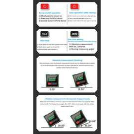 1个 颜色：图片色 材质：铝合金 磁吸水平角度尺迷你量角器测坡度