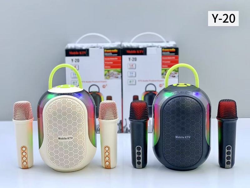 クロスボーダー Y-20 デュアルマイクオーディオ統合マイクホームカラオケ子供用ホーム ktv ワイヤレス Bluetooth オーディオ|undefined