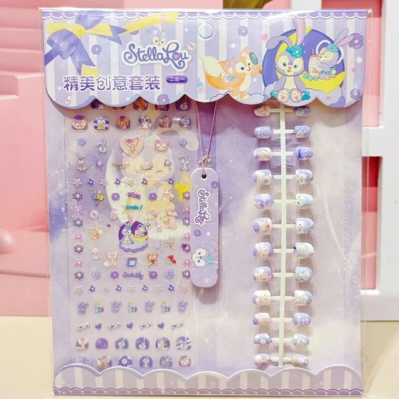 Children's nail stickers are non-toxic and odorless, diamond nail art stickers for little girls, Snow White anti-bite jelly glue Children's nail stickers are non-toxic and odorless, diamond nail art stickers for little girls, Snow White anti-bite jelly glue