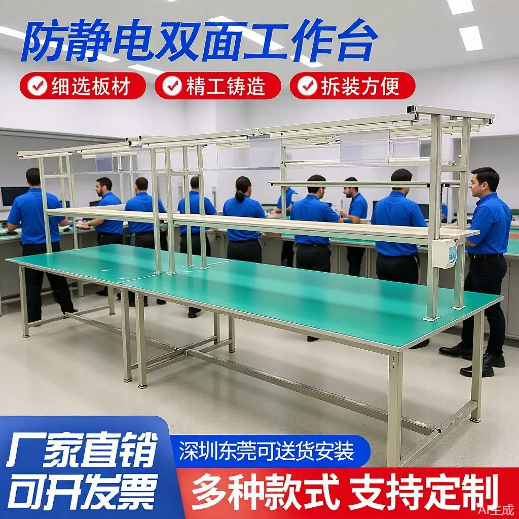 工作台快递打包台操作台车间工厂装配检验实验台流水线工作台