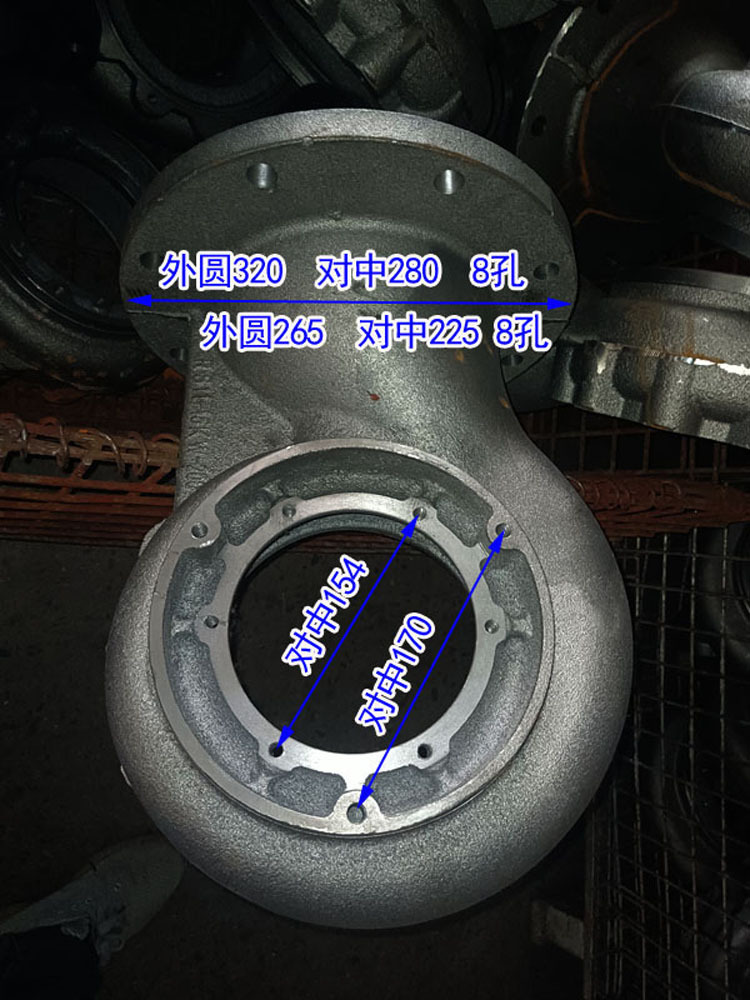 无堵塞自吸污泵抽粪泵叶轮泵头泥桨液下泵渣桨泵GNWQ切割泵配件