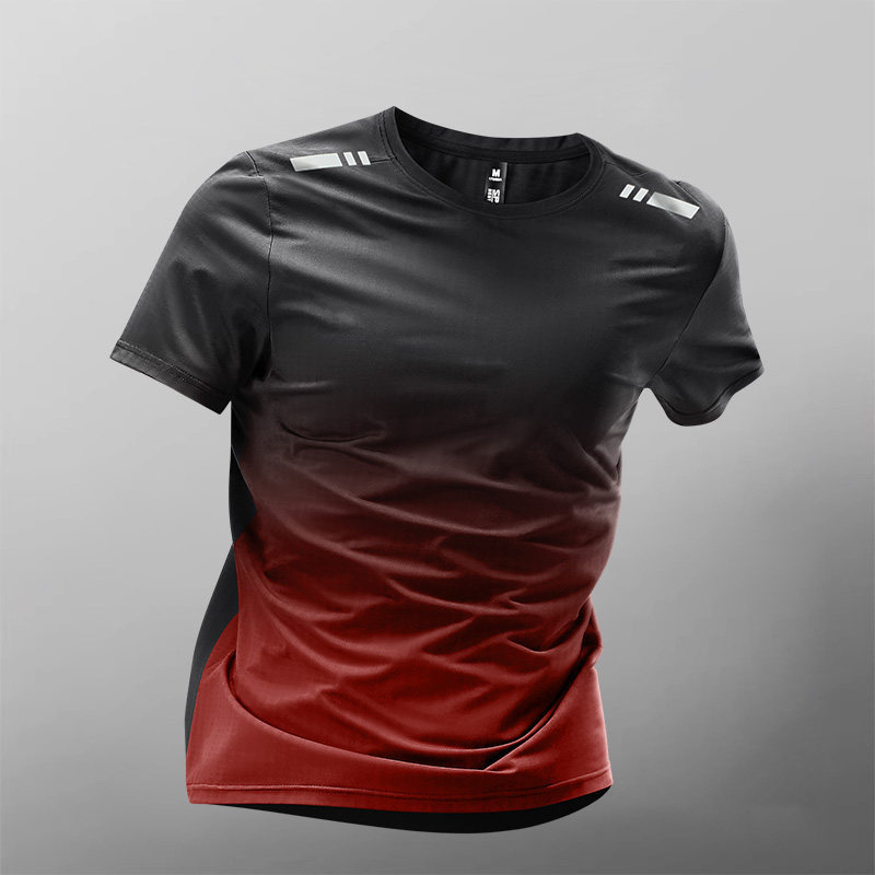 Trajes deportivos para hombres hielo veloz ropa seca camiseta de fitness correr mangas cortas pantalones cortos trajes de entrenamiento fábrica transfronteriza al por mayor
