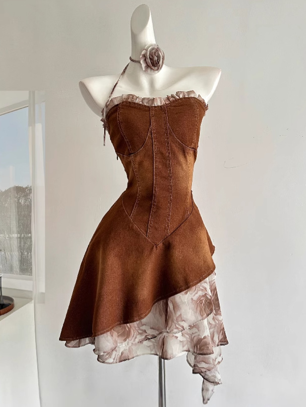 Summer design denim tube top