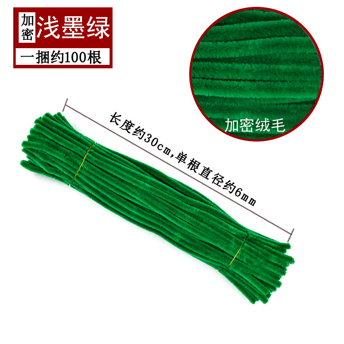 Varillas de felpa encriptadas de 42 colores, tiras para raíces de cabello, materiales populares para ramos hechos a mano, fabricante de varillas de felpa.