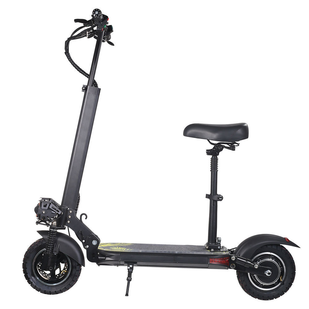 Mini Folding Electric Scooter Adult Transport Two-Wheeled Mini Electric Vehicle (Auto Parts and Accessories) - black