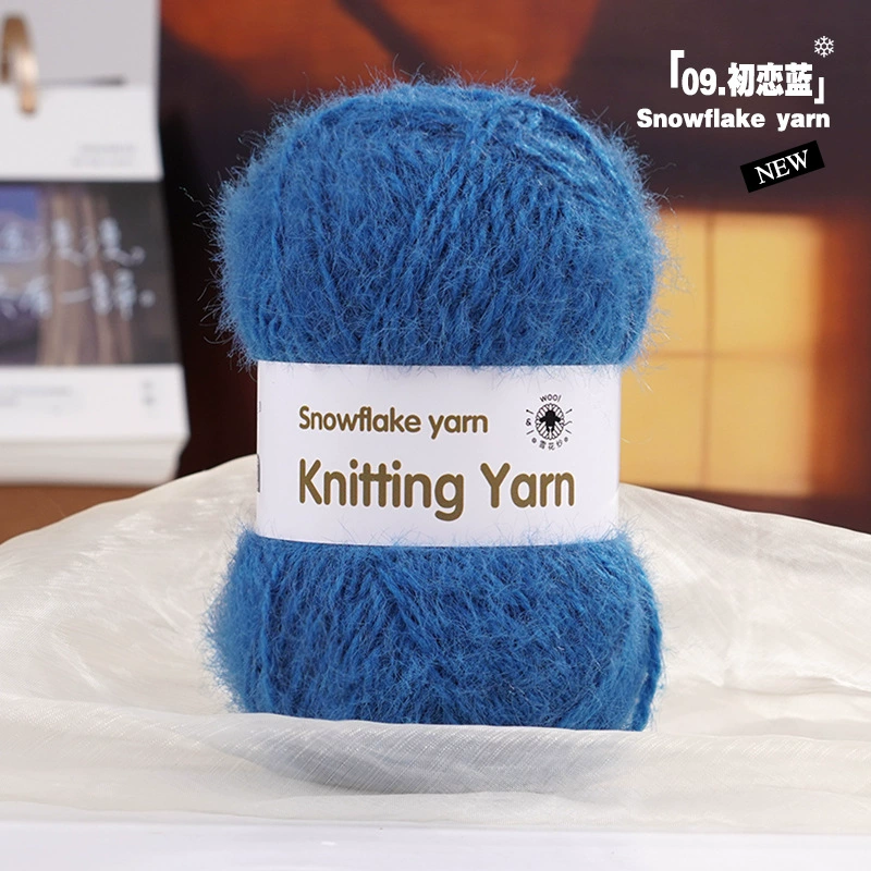 Качественная шерстяная бархатная crochet, ручная работа иглой, вязаный шарф, шляпа, со снежинками, 3 мм, DIY