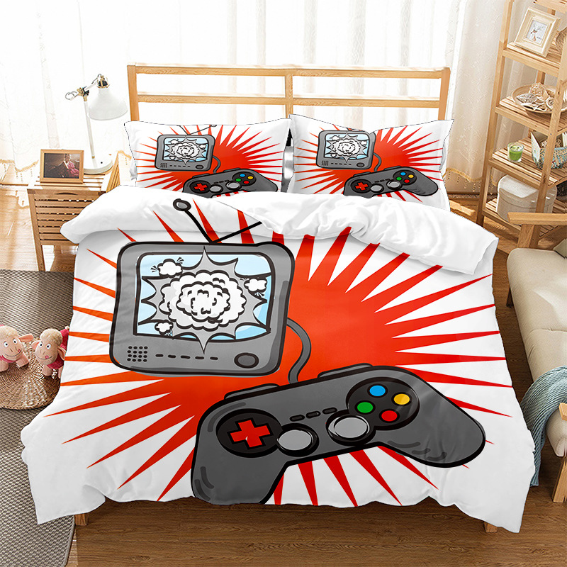 Spēļu kontroliera mobilās spēles elementu dizaina raksts 3D digitālā druka trīs daļu komplekts var tikt izdrukāts_voghion.com