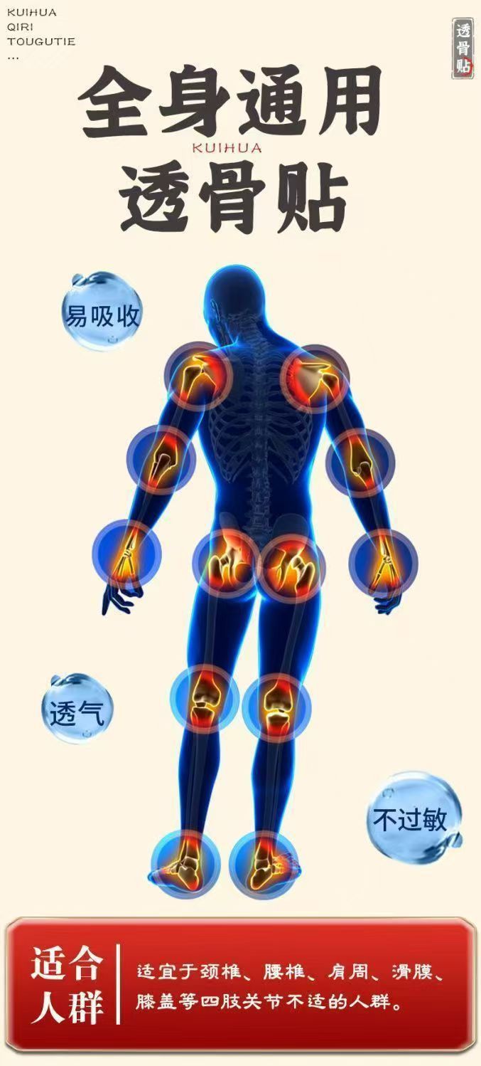 Sanqi Bone Patch with Mugwort for Neck Knee Lumbar and Shoulder External Herbal Patch 20 Patches per Box specifications