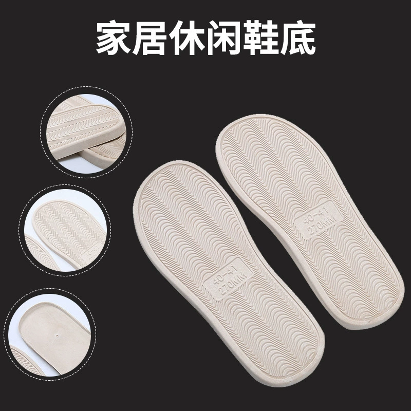 Удобные легкие тапочки Подошва из ПВХ Модные Повседневные тапочки с боковыми щелями Подошва Ежедневные домашние Повседневные тапочки с круглой головкой