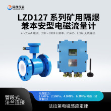 LZD127/200G矿用流量计 DN300红外遥控RS485管段法兰10MPa