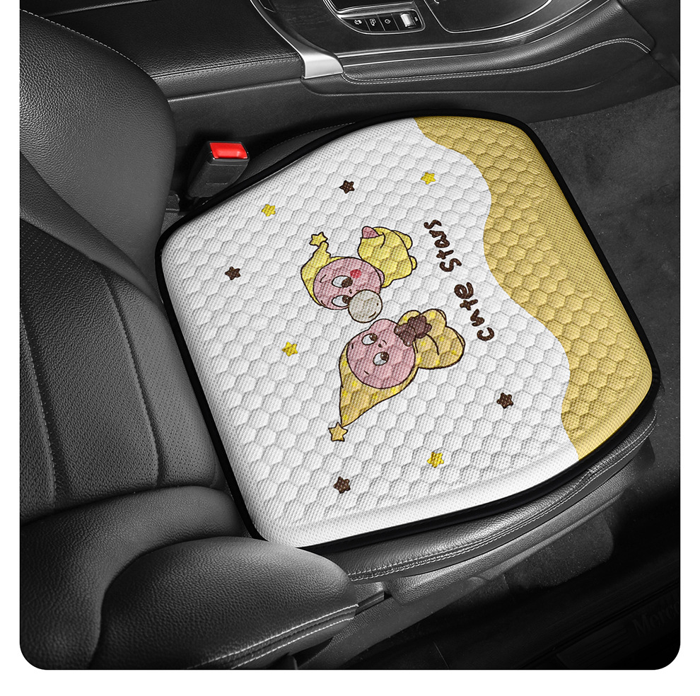 Directly from the Manufacturer, New Cartoon Gel Car Seat Cushion, Ice Silk Cooling Pad, Breathable Cooling Pad for Long Sitting in the Office, Silicone Pad