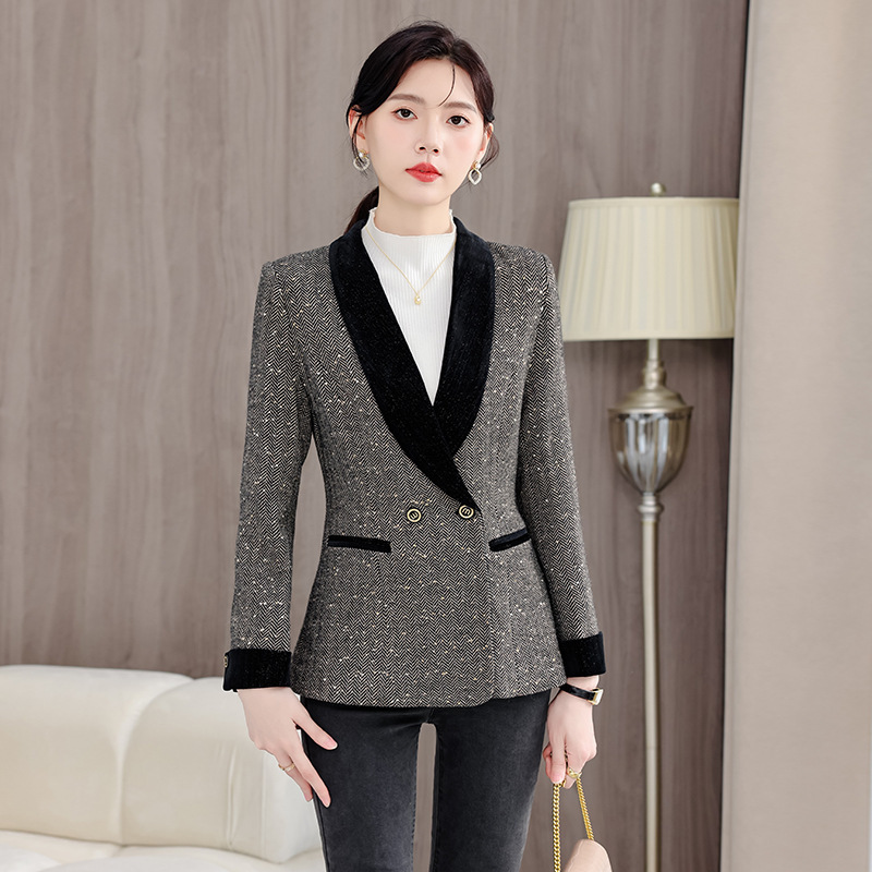 Design Sense High-end Sequin Suit Jacket Women's Autumn New Casual Business OL Slim-fit One Button Commuter Suit Design Sense High-end Sequin Suit Jacket Women's Autumn New Casual Business OL Slim-fit One Button Commuter Suit