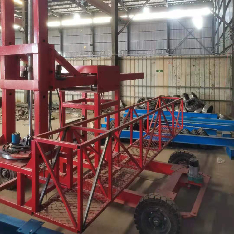 桥梁底部作业吊篮台车 液压升降台车 1吨遥控泄水管安装台车