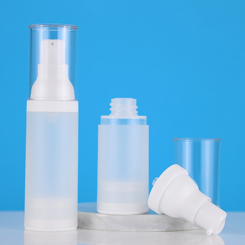 Vacuum lotion bottle 20ml30ml50ml frosted spray bottle AS push sunscreen toner lotion bottle