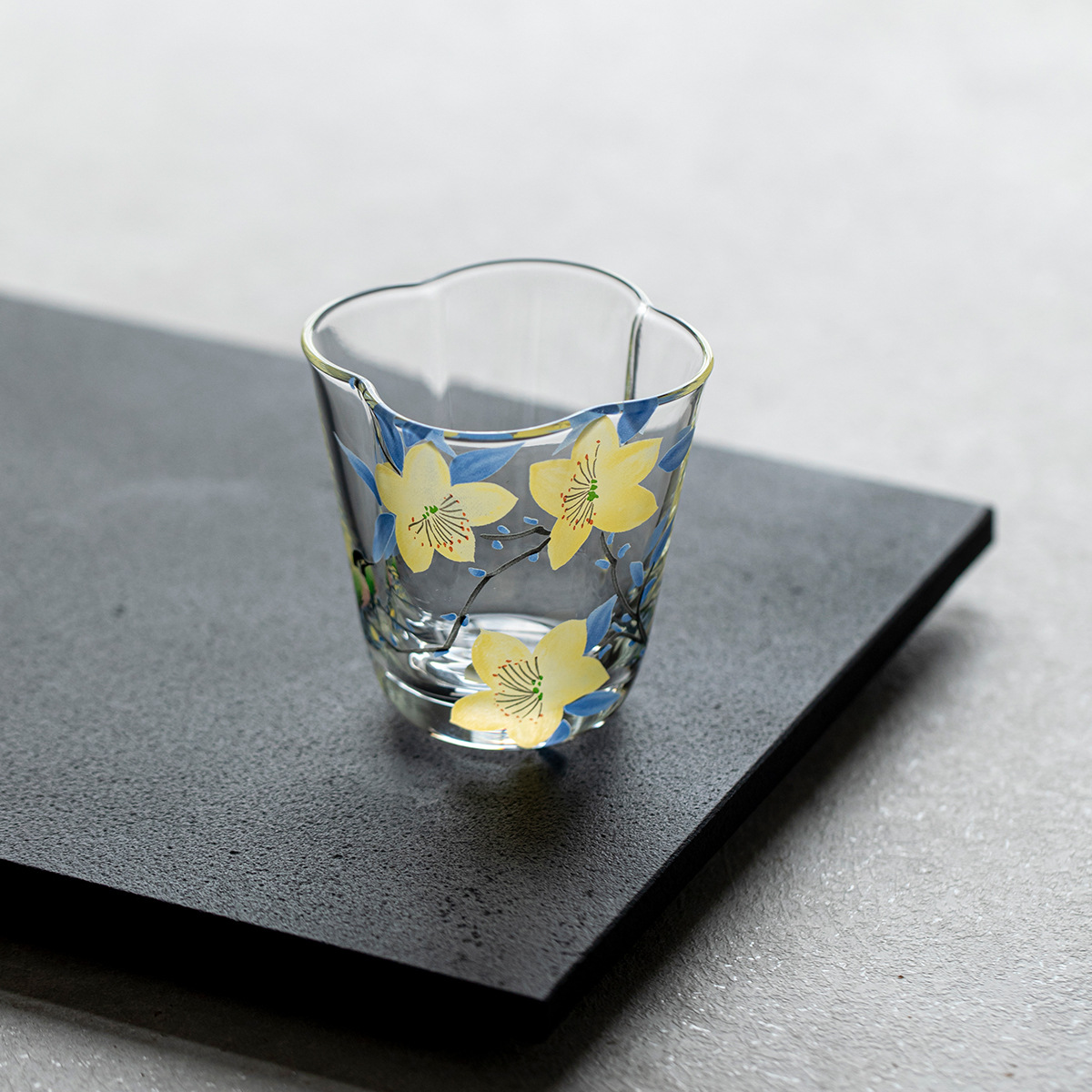 高硼硅玻璃茶杯耐高温透明玻璃泡茶杯茶具套装家用功夫茶具小清新