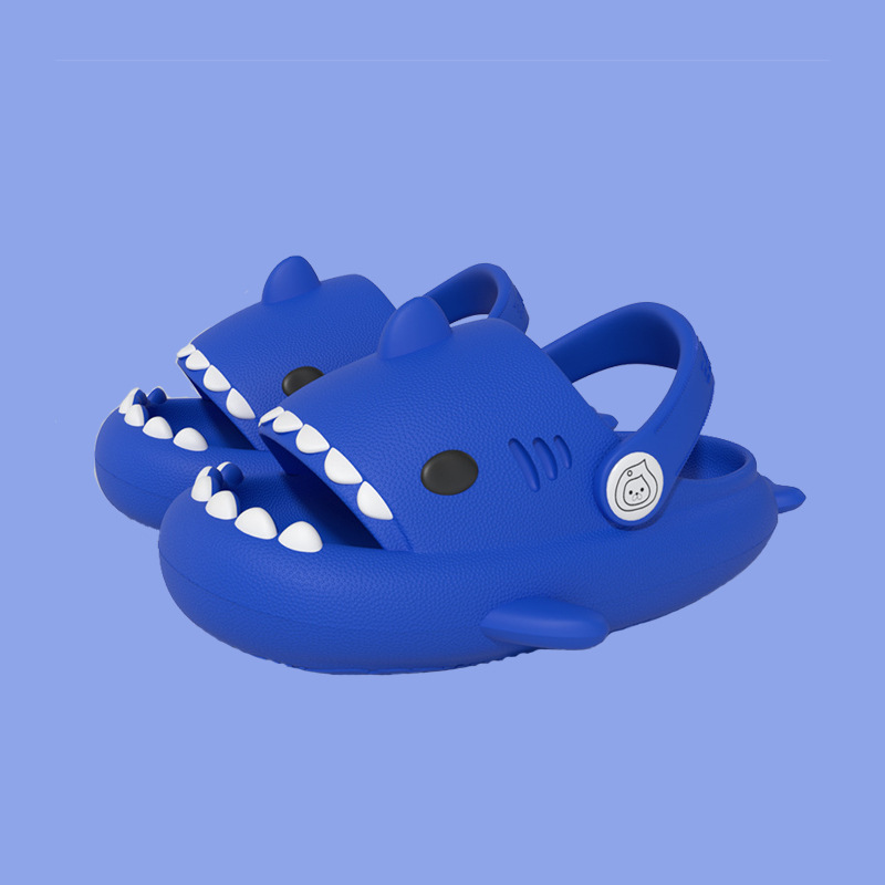 Zapatos de agujero de caída de tiburón transfronterizo para niños 2022 verano nuevos niños EVA zapatos de playa de fondo ligero sandalias de mujer