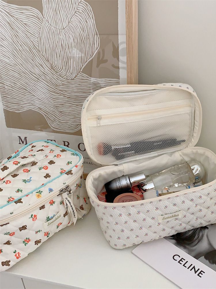 3992 bolsa de cosméticos Linda bolsa de almacenamiento de cosméticos de gran capacidad portátil de viaje bolsa de lavado Portátil Bolsa de cosméticos