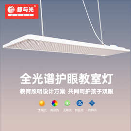 国标教室灯全光谱防眩护眼灯学校教室专用照明舞蹈培训幼儿园吊灯