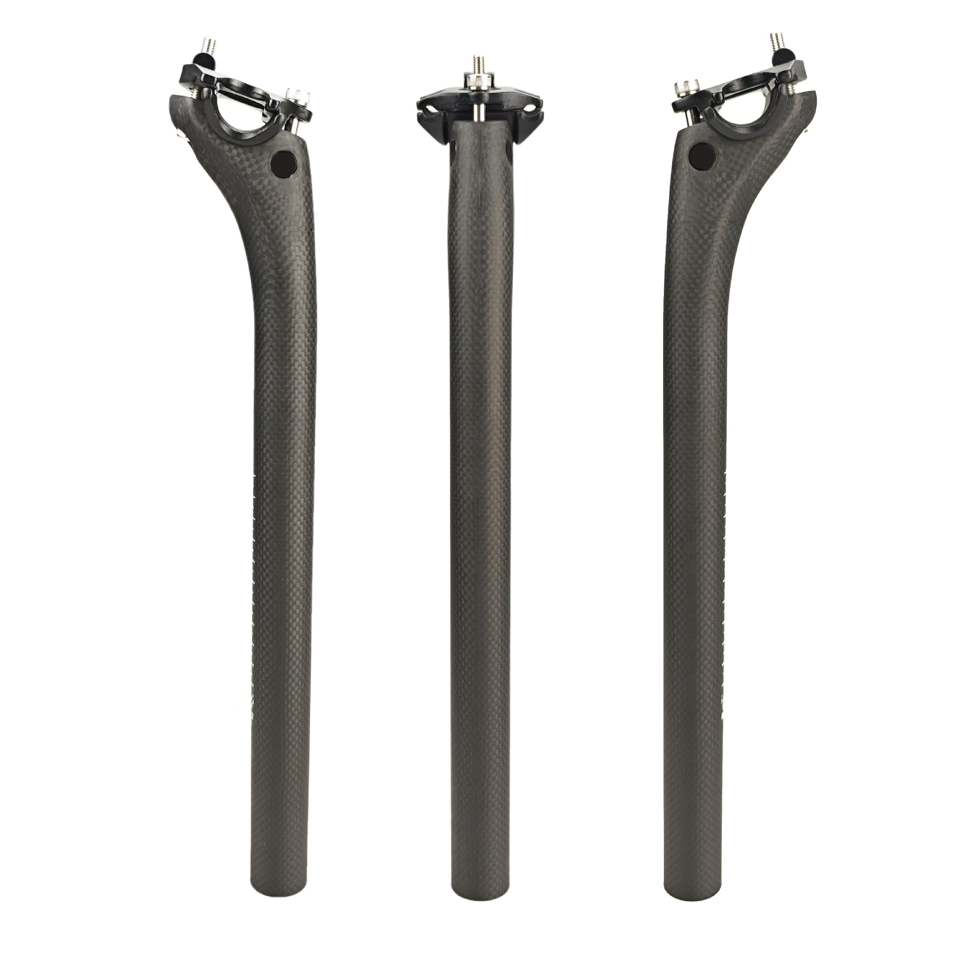 Carbon fiber mountain bike/road bike seatpost, full carbon seatpost with rear setter: 25.4, 27.2, 30.8, 31.6 mm.