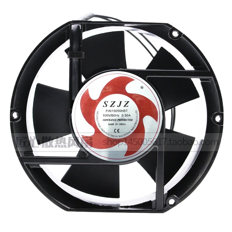 SZJZ P/N 15050HBT 100V 15050 15CM 金属交流风机 耐高温风扇