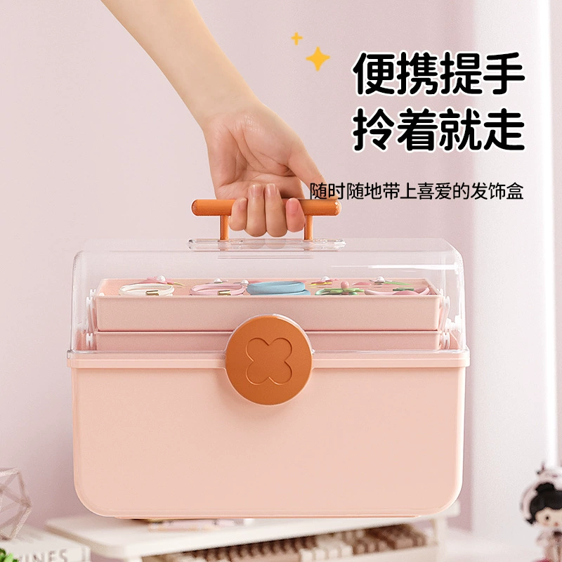 Children's hair accessory, storage box, hairgrip, dressing table, table hair rope, storage system