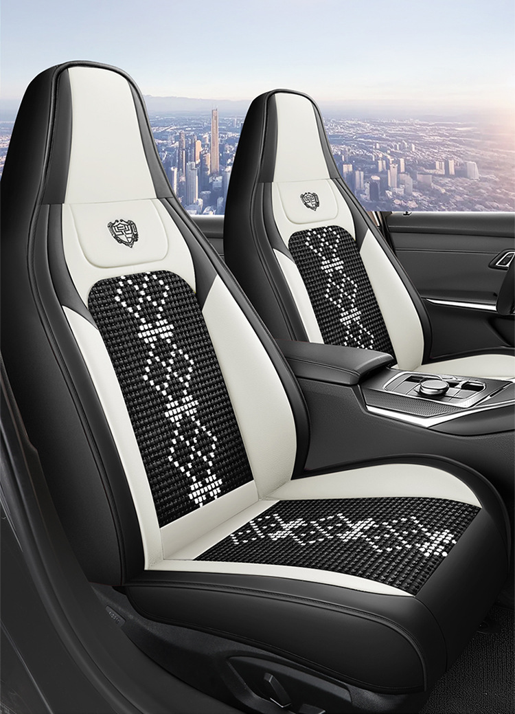 26-Year New Model Leather Ice Silk One-Piece Universal Car Seat Cushion for All Seasons, Summer Cushion, Physical Product Export to Amazon