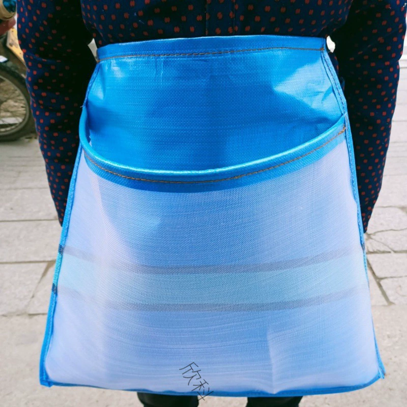 Дышащий фартук для сбора чая для сушки одежды, фартук для сбора листьев шелковицы с сетчатым мешком, большой чайный карман для использования в отеле.
