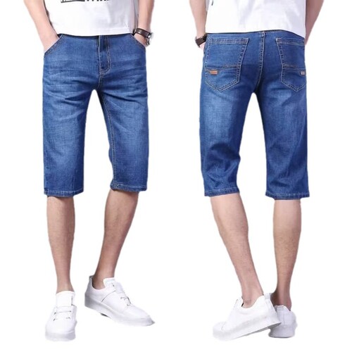 Cross-border best-selling black slim straight-leg men's riding pants five-pocket summer cheap loose work pants wholesale