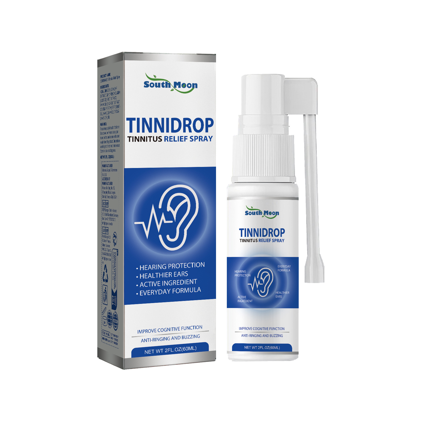 South Moon Ear Care Spray Ear Gentle Care Ear Cleaning Care Spray