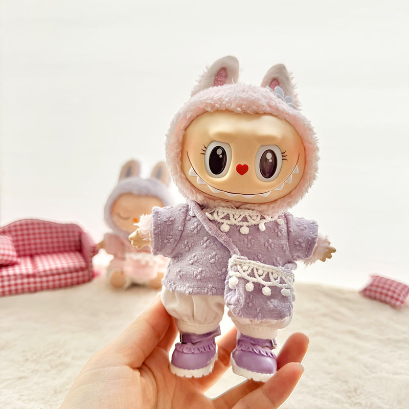仅衣服] 一/二代La布布衣服挂件拉布布坐坐派对娃衣挂件草莓熊萌|undefined