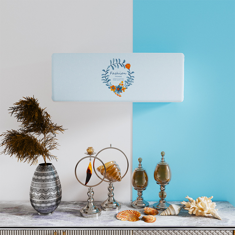 全包布艺空调防尘罩空调罩挂机壁挂式空调内机套四季款挂机罩代发