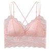 Lace wireless bra, bra top, top with cups, tank top, push up T-shirt