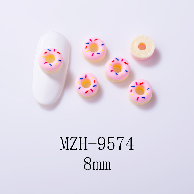4g Weight Nail Decoration Accessories Nail Supplies 10 PCS/Package Quantity Resin Material Cartoon, Star, Moon Pattern Cute, Sweet Style Cute Sweet Cartoon Star Moon Resin Nail Decoration Accessories 10 PCS/Package 3